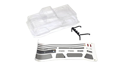 Injora 1/24 Scale Un-Painted Lexan Body Set w/ Stickers & Roll Bar