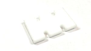 Delrin Blank White Skid Plate For SCX10/.2 Chassis