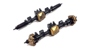 Axial 3 Piece AR44 Straight Axle Set w/ Brass HopUps