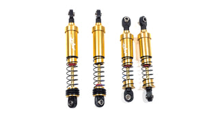 DLUX RC Big Bore Gold Aluminum Shock Set of 4 90/80mm