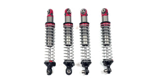 Vanquish S8E Aluminum Shock Set w/ Red Shock Caps & Collars