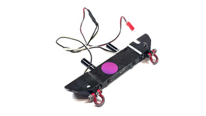 Yeah Racing Aluminum Front Bumper w/ Scale D-Rings & LED Lights