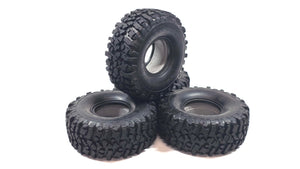 2.2 PitBull Rock Beast II Scale Tire Set of 4 w/ Dual Stage Foams