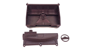 3D Printed Red Interior w/ Dash & Steering Wheel for RC4WD 1982 Toyota Body
