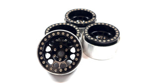 1.9 Black Aluminum Bead Lock Wheels Set of 4