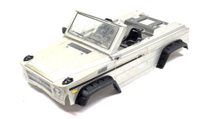 VW Thing Silver Lexan Body w/ Interior, Seats & Fender Flares (Cracks, Paint Chips)
