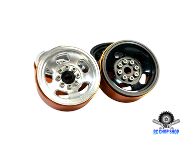 RC Chop Shop 1.9 Aluminum 5 Slot Scale Bead Lock Wheels (2)