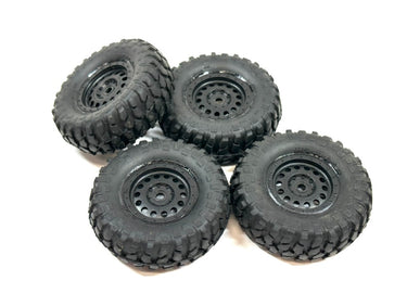 1.0 Axial SCX24 BFG Krawler Tires Glued To Plastic Wheels