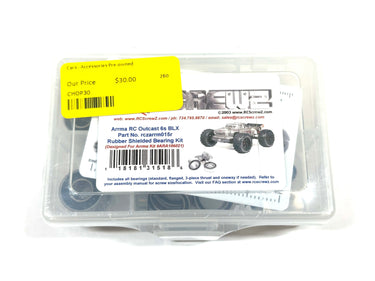 New RC Screwz Arrma Outcast 6S BLX Rubber Shielded Bearing Kit