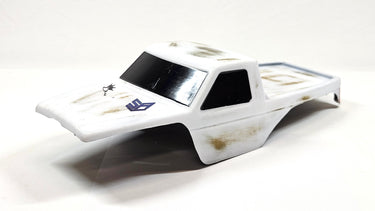 White & Gold Comp Cut Lexan Crawler Body