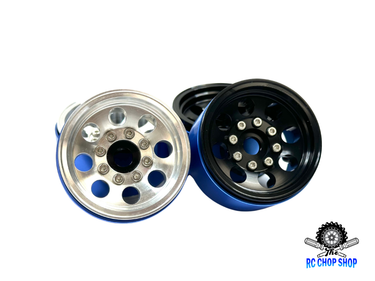 RC Chop Shop 1.55 Aluminum Classic 8 Scale Bead Lock Wheels (2)