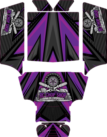 Vanquish Optic Wrap Kit RC Chop Shop Theme (Various Colors)