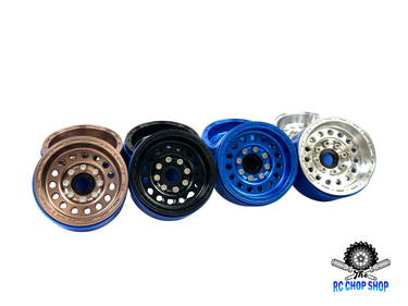 RC Chop Shop 1.55 Aluminum Titan 2 Scale Bead Lock Wheels (2)