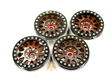 1.9 Aluminum Bead Lock Wheels w/ Hubs (Painted)