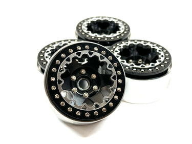 1.9 Aluminum Bead Lock Wheels w/ IFR "STYLE" Rings & Scale Hardware