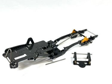 Discontinued Classic Cut Carbon Fiber Hill Killer Chassis w/ Link Set & Carbon Transmission Complete Competition Spec