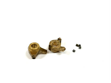 HotRacing Brass Steering Knuckles w/ Bushings For Axial SCX24 Axles