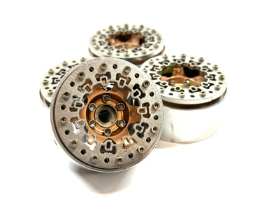 1.9 Aluminum Bead Lock Wheels w/ Steel Bead Lock Rings