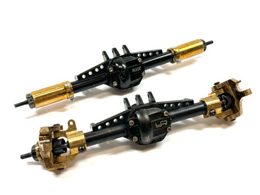 Axial SCX10ii AR44 Straight Axles w/ HotRacing & YeahRacing Aluminum & Brass HopUps