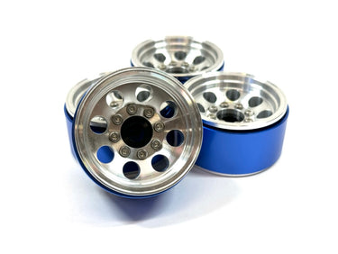 RC Chop Shop 1.55 Aluminum Classic 8 Scale Bead Lock Wheels Full Set