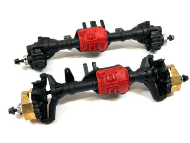 Traxxas TRX4 Sport Locked Portal Axles w/ Brass Portal Covers