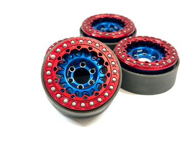 1.9 Vanquish KMC KM445 Impact Bead Lock Wheels w/ Delta IFR Ring & IFR Skarn Outer Ring