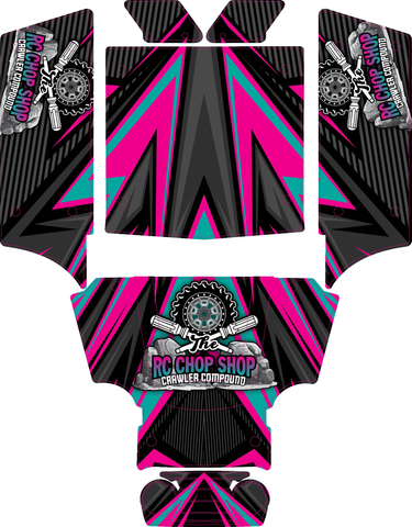 Vanquish Optic Wrap Kit RC Chop Shop Theme (Various Colors)