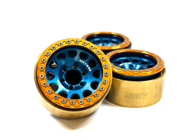 Vanquish Method 1.9 Race Beadlock Wheel 105 w/ Vanquish 1.9 1.9 IFR Skarn Beadlock RIngs Orange Anodized