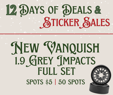 ❄️ New Vanquish KMC 1.9 KM445 Impacts Grey (Full Set) Sticker Sale ❄️