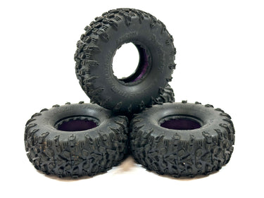 1.0 SCX24 PowerHobby Trail Warrior Tires w/ 3D Printed Tire Inserts