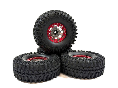 1.7 RC4WD Marlin Bead Lock Wheels & Iroc Swamper Scale Tires Set of 4