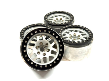 Vanquish KMC Machete Bead Lock Wheels (Wide) Set of 4 w/ Fake Hubs