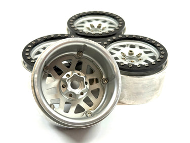 Vanquish KMC Machete Bead Lock Wheels (Wide) Set of 4 w/ Fake Hubs