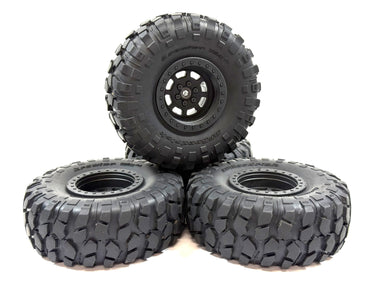 2.2 Axial BFGoodrich Krawler T/A Kx Scale Tires Set w/ Plastic Bead Lock Wheels Set of 4 (Dry-Rot)
