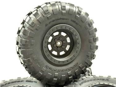 2.2 Axial BFGoodrich Krawler T/A Kx Scale Tires Set w/ Plastic Bead Lock Wheels Set of 4 (Dry-Rot)
