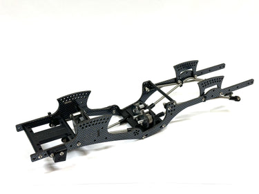 Corrupt Carbon Works Ninja Complete Chassis(Blue Carbon), Transmission, Transfercase & Links