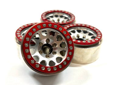 1.9 Aluminum Bead Lock Wheels w/ Hubs