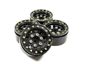 SSD RC 1.55 Aluminum Bead Lock Wheels w/ Scale Hardware & Hubs