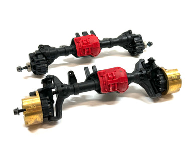 Traxxas TRX4 Sport Locked Portal Axle Set w/ Brass Portal Covers