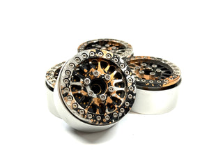 1.9 Shift RC Aluminum Bead Lock Wheels w/ Brass Hubs Set of 4