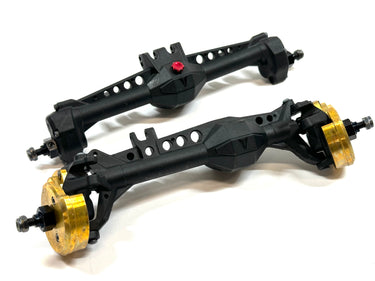 Vanquish F10 Portal Axle Set w/ Vanquish Brass Portal Covers