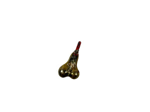 Scale Large Gold Plated Truck Nuts w/ Scale D-Ring