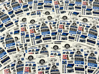 Chop Shop Themed Mini Sticker Sheet