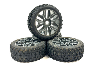 AARMA 2-HO D BOOTS WHEELS + TIRES 1/10 BUGGY