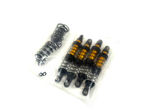 Gold Aluminum Shock Set of 4 w/ Extra Springs