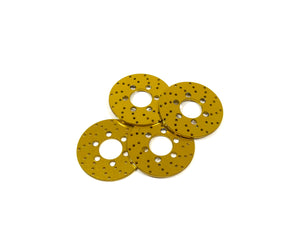 Gold Flat Scale Brake Rotors Set of 4 SLW Hub Compatible