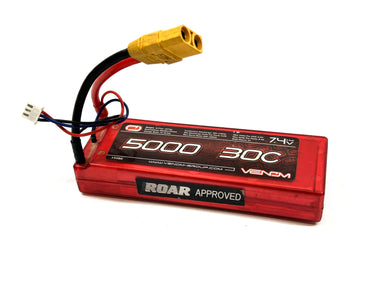 Venom 5000Mah 30C 7.4v 2s Lipo Battery XT90 Connector