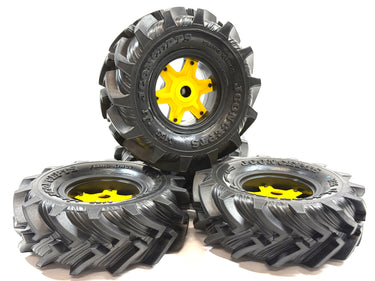 JConcepts Fling King 2.6" Mega Monster Truck Tires w/ JConcepts 12mm Hex Dragon 2.6" Mega Truck Wheel
