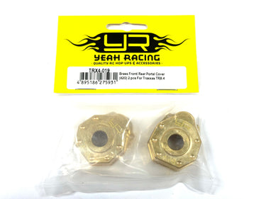 New Yeah Racing Traxxas TRX4 Brass Front & Rear Portal Covers 2Pcs