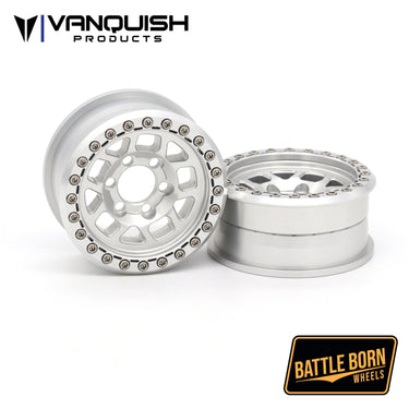 New Vanquish Products Battle Born Whiskey 1.9" Beadlock Crawler Wheels (Clear) (2)